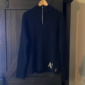 ARMANI JEANS Men’s Zip up sweater with AJ logo